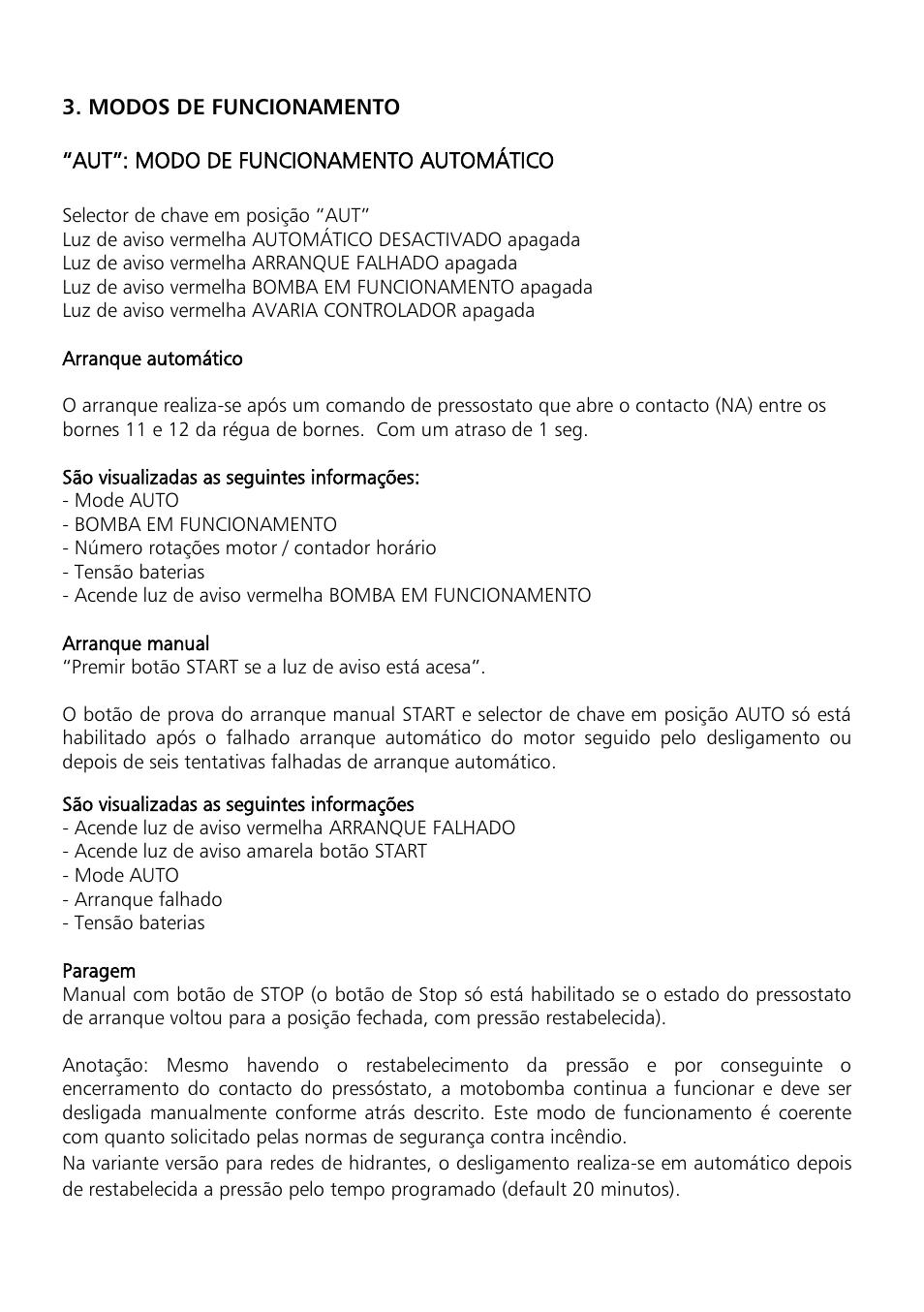 Xylem Motor pump control unit GEN Series User Manual | Page 77 / 140