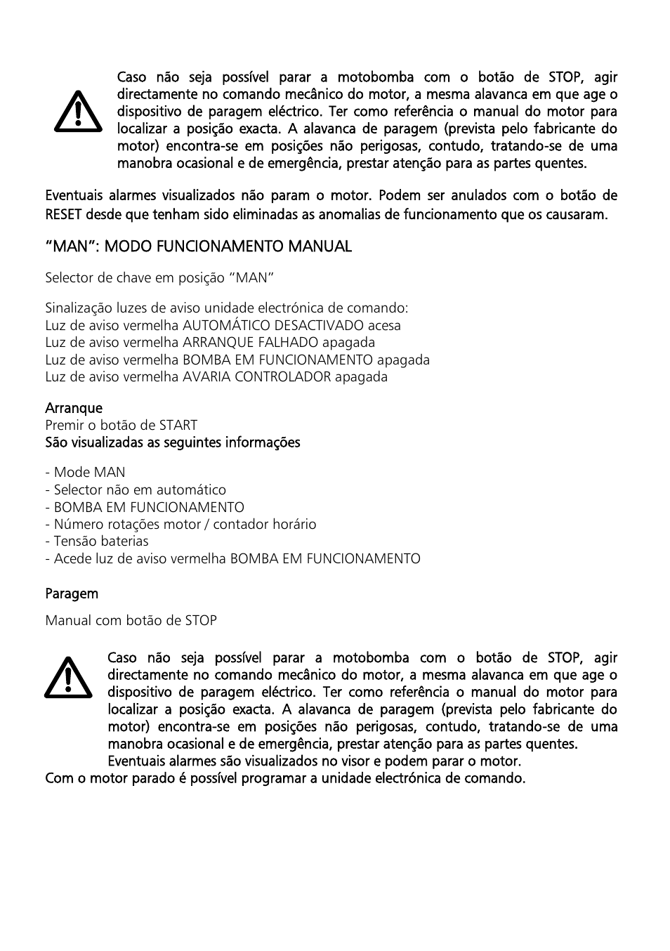 Xylem Motor pump control unit GEN Series User Manual | Page 78 / 140