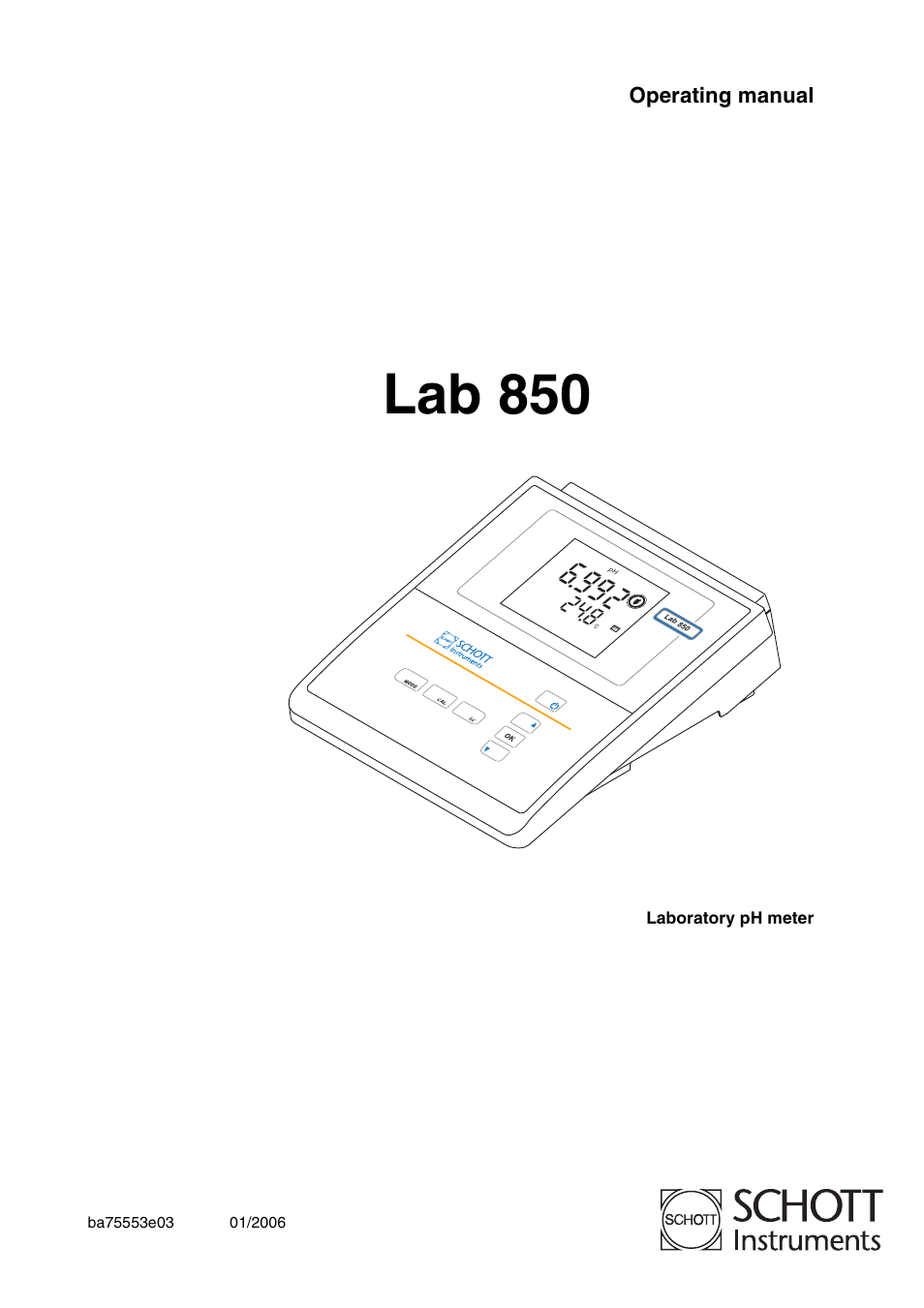 Xylem Lab 850, up to serial number 09470314 User Manual | 61 pages