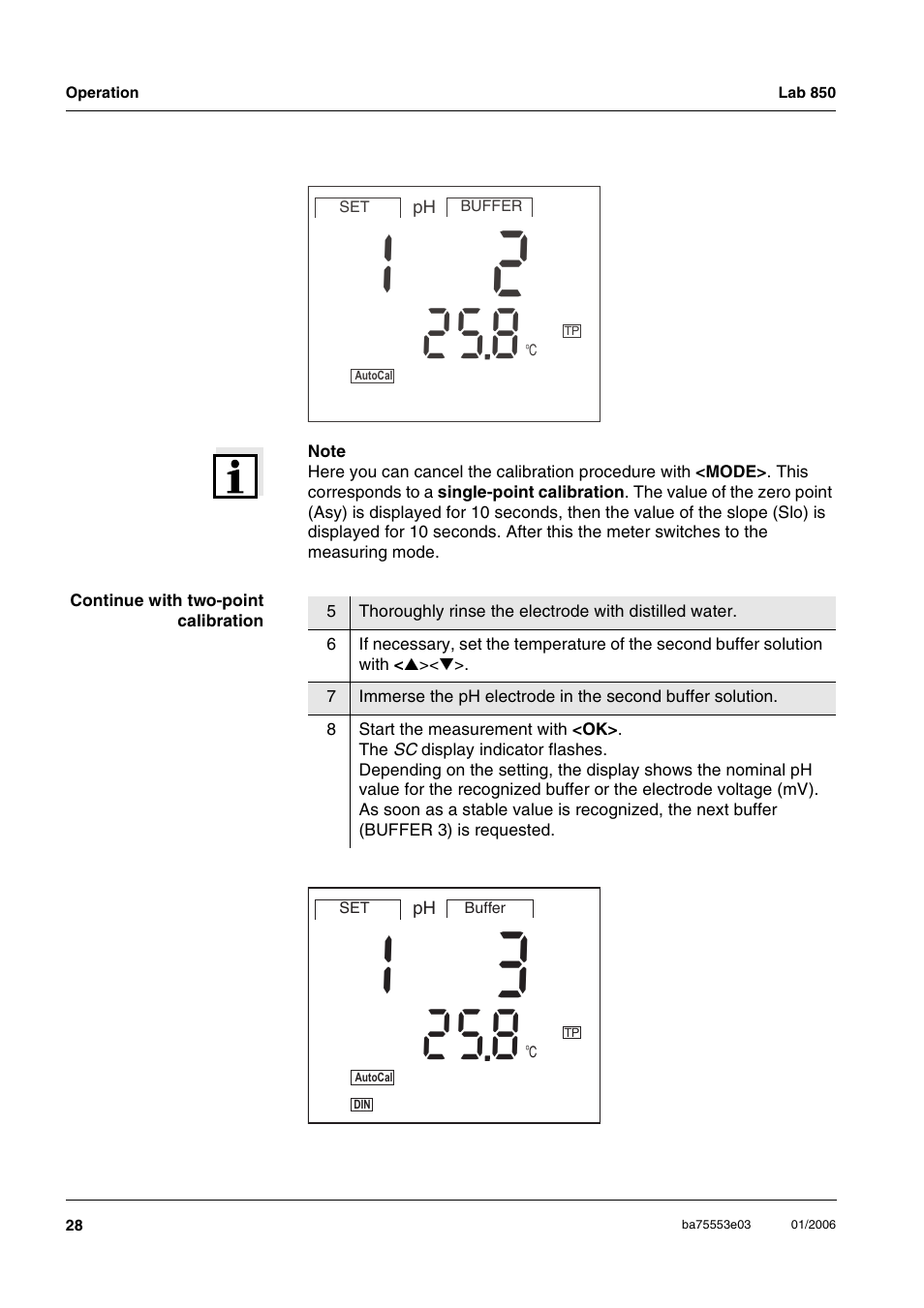 Xylem Lab 850, up to serial number 09470314 User Manual | Page 28 / 61