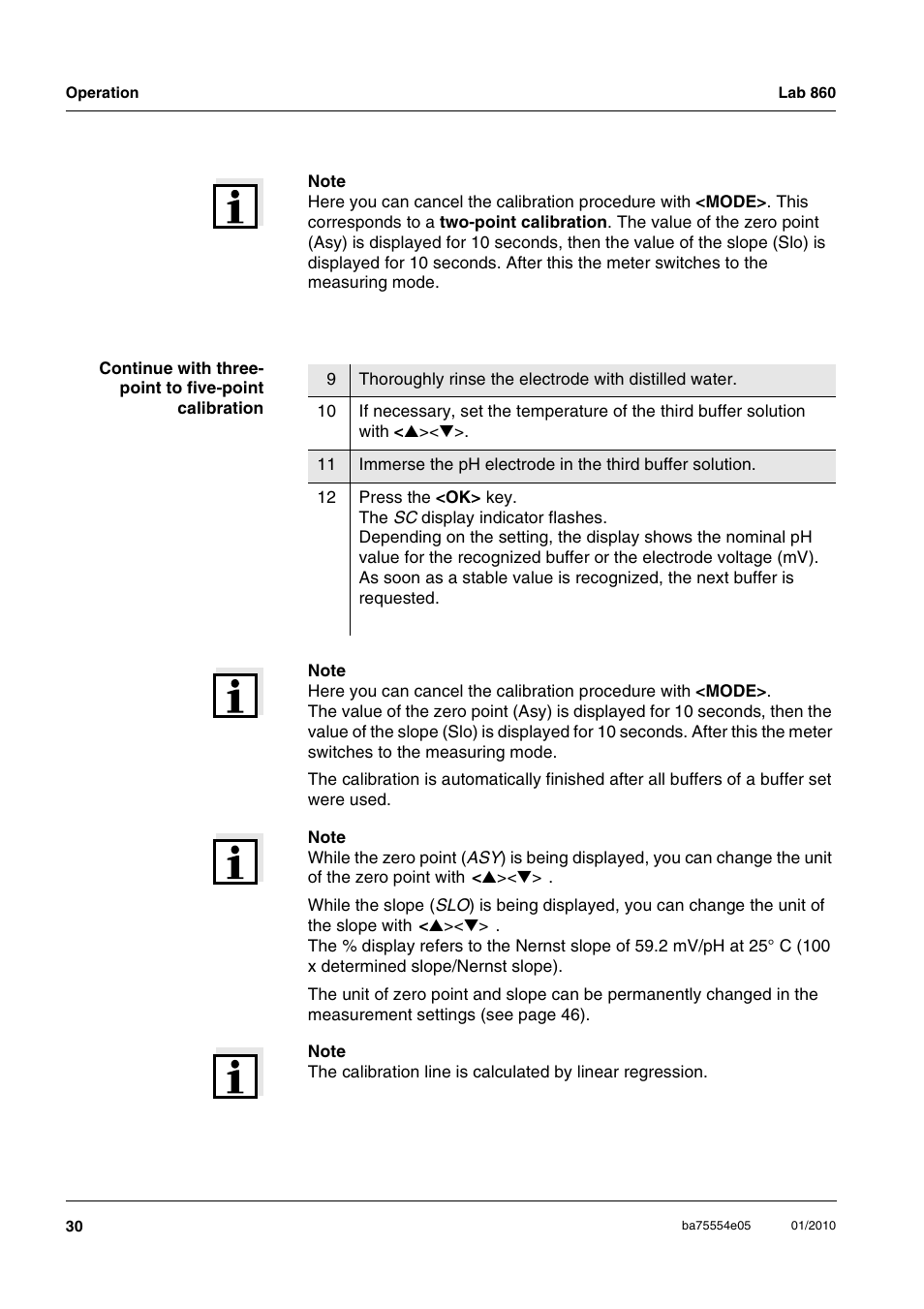 Xylem Lab 860 User Manual | Page 30 / 74