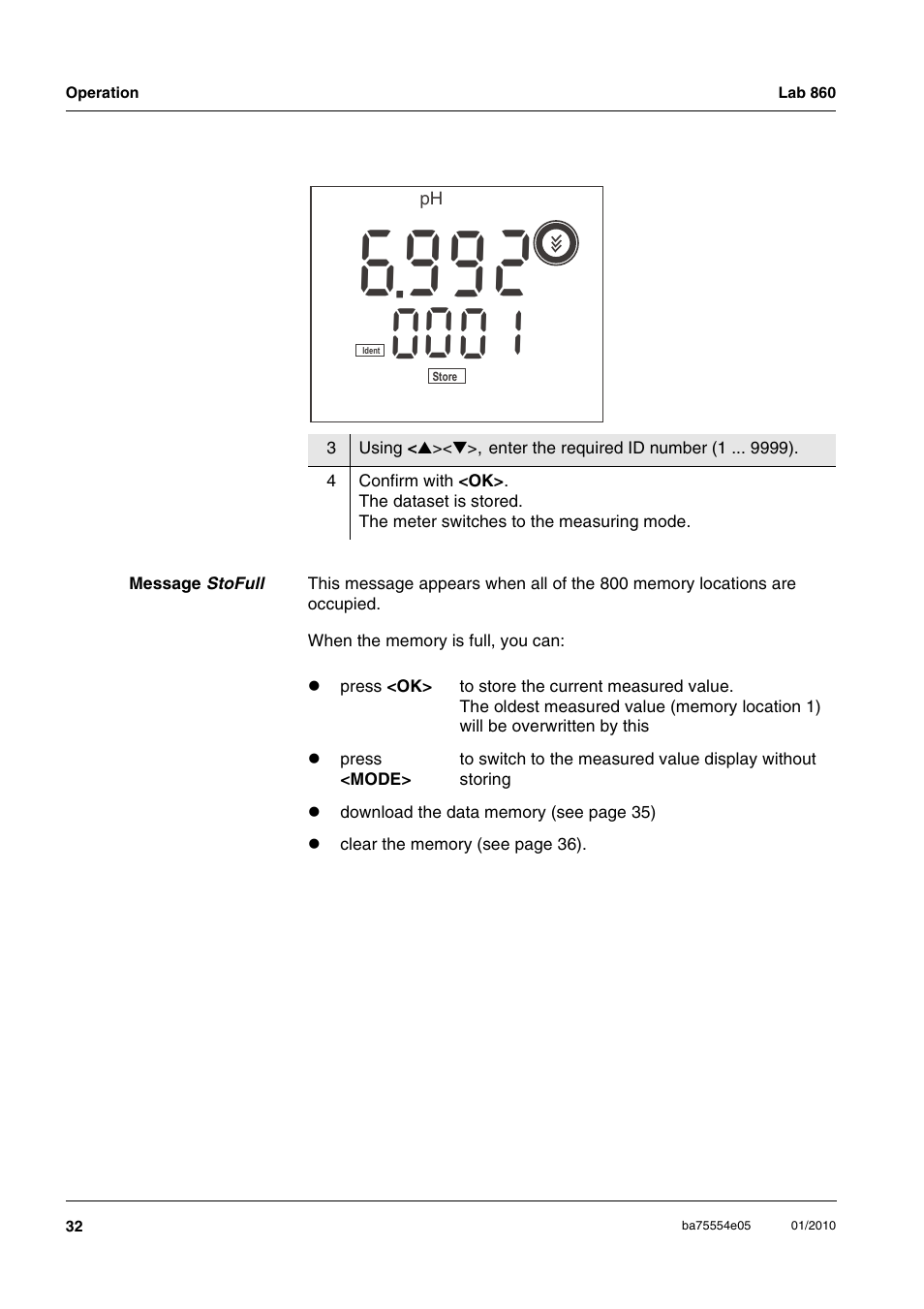 Xylem Lab 860 User Manual | Page 32 / 74