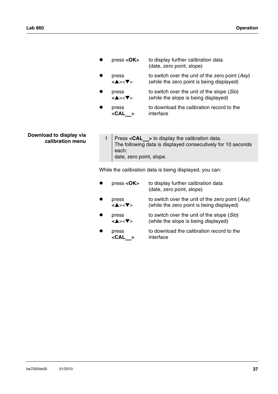 Xylem Lab 860 User Manual | Page 37 / 74