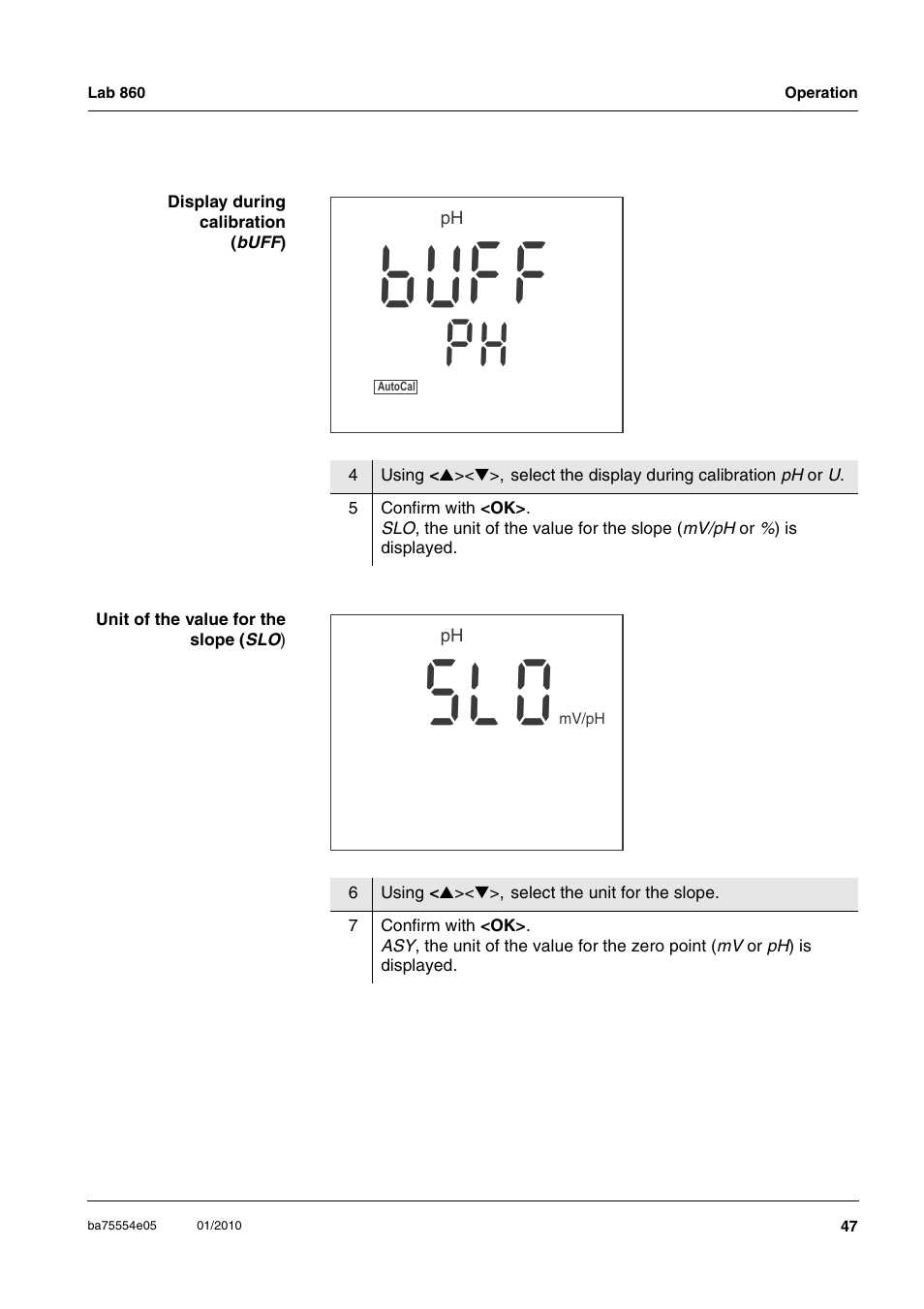 Fu b, Ol s | Xylem Lab 860 User Manual | Page 47 / 74