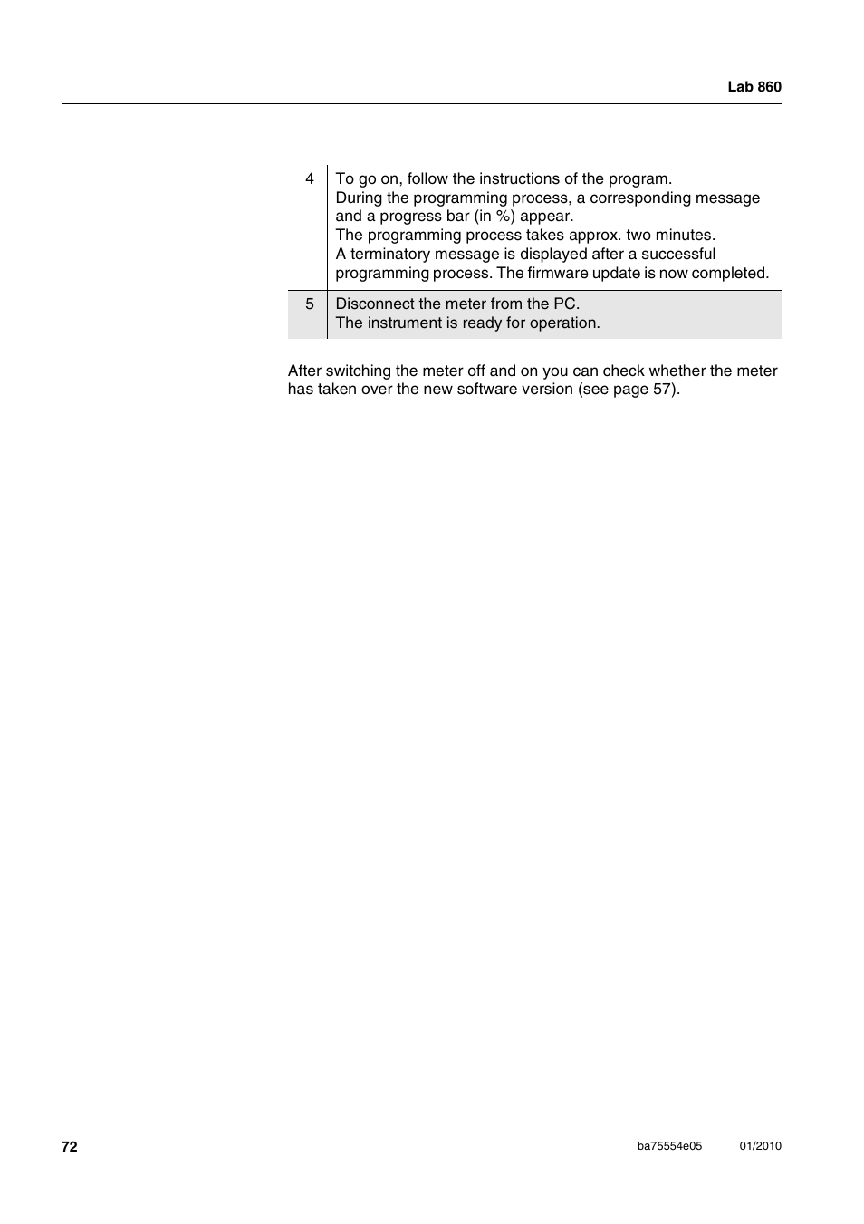 Xylem Lab 860 User Manual | Page 72 / 74