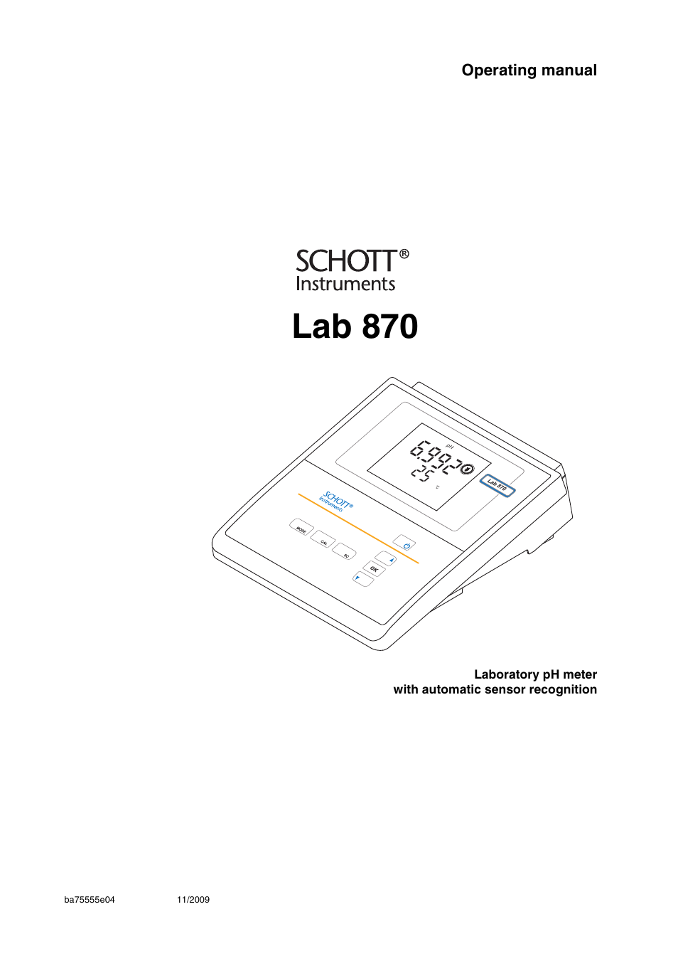 Xylem Lab 870 User Manual | 71 pages