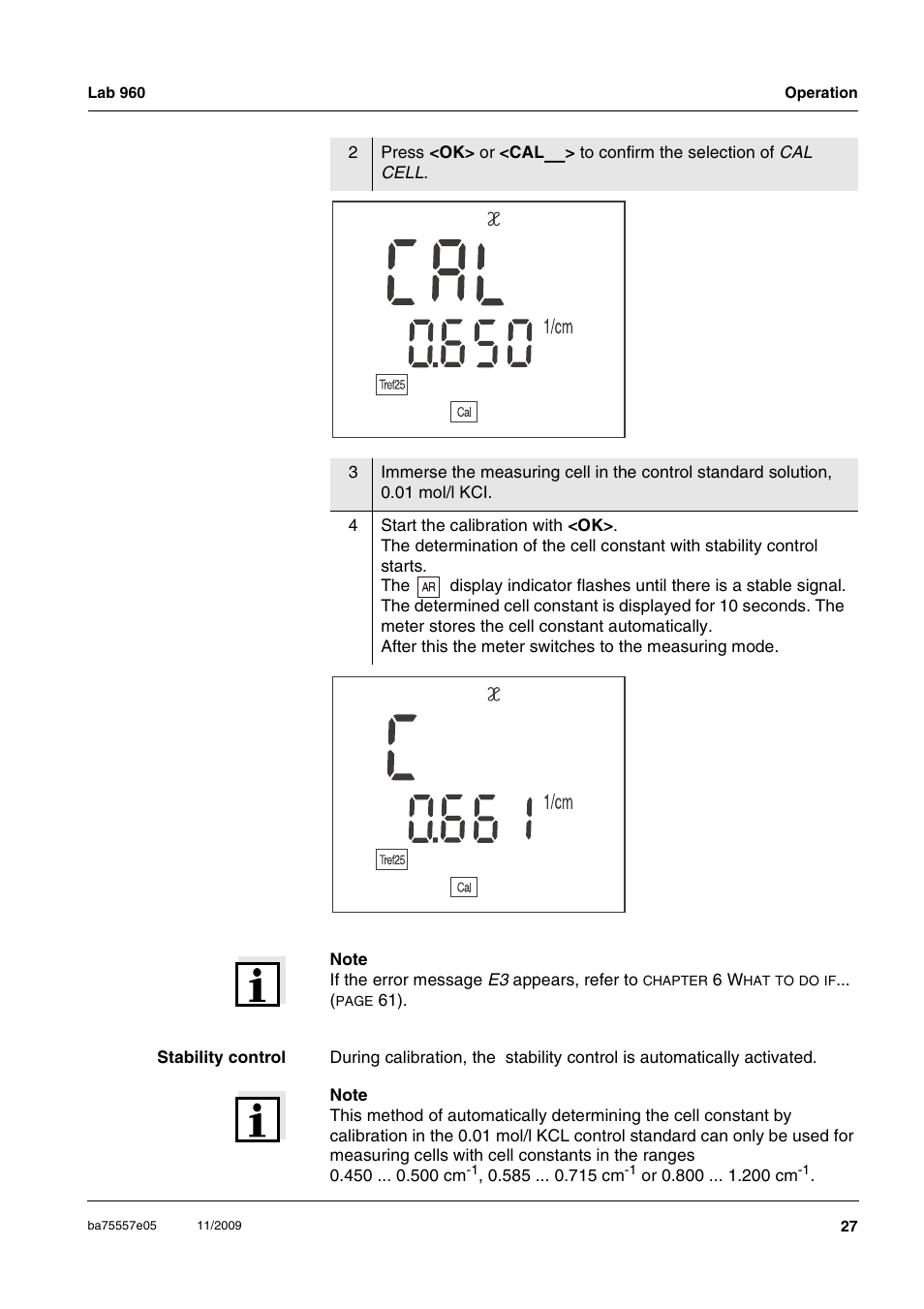 Xylem Lab 960 User Manual | Page 27 / 77