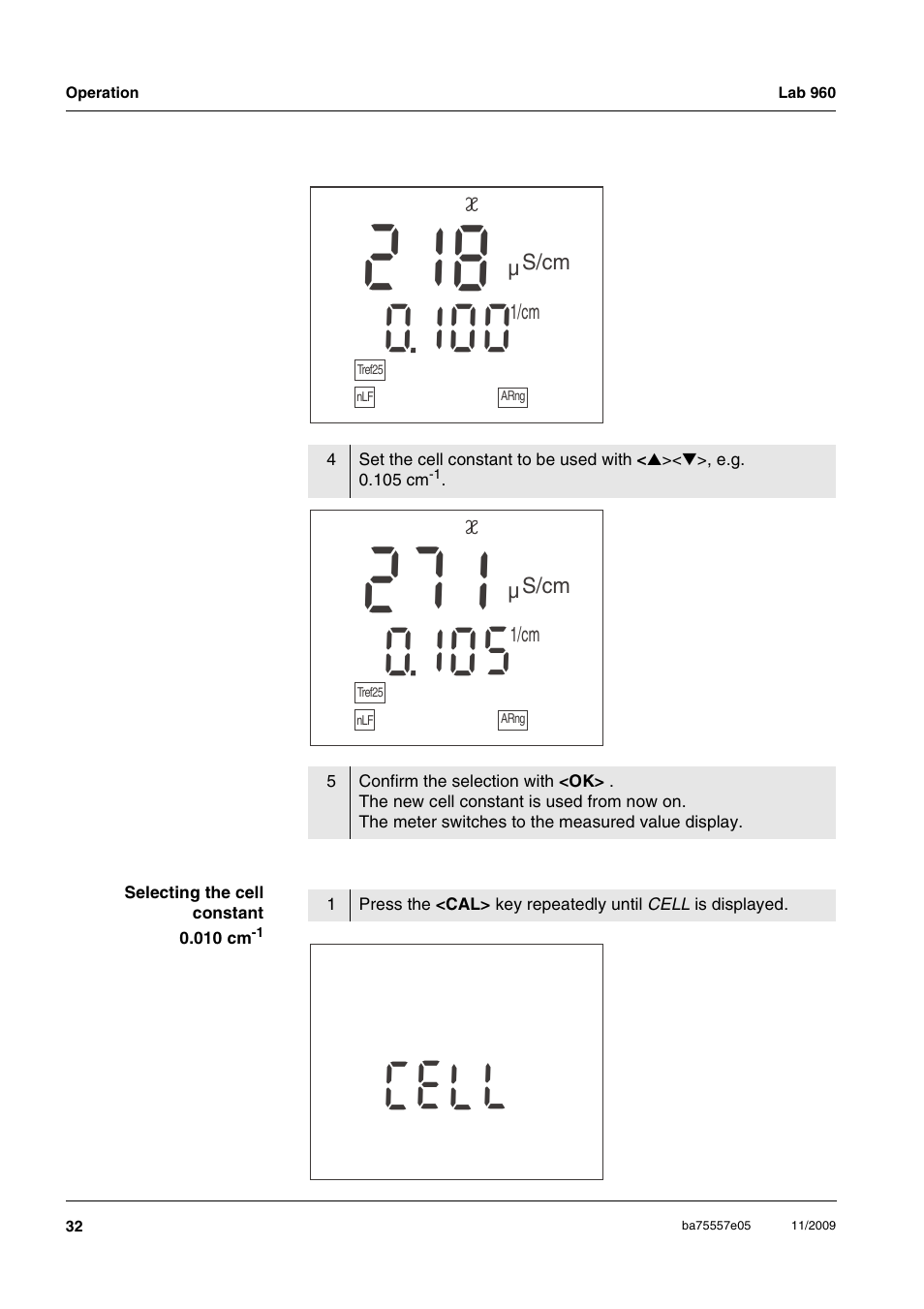 Lc l e | Xylem Lab 960 User Manual | Page 32 / 77