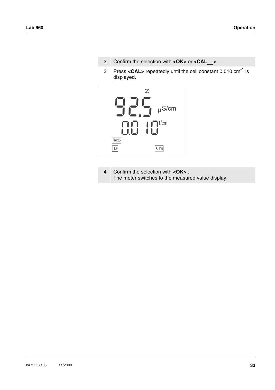 Xylem Lab 960 User Manual | Page 33 / 77