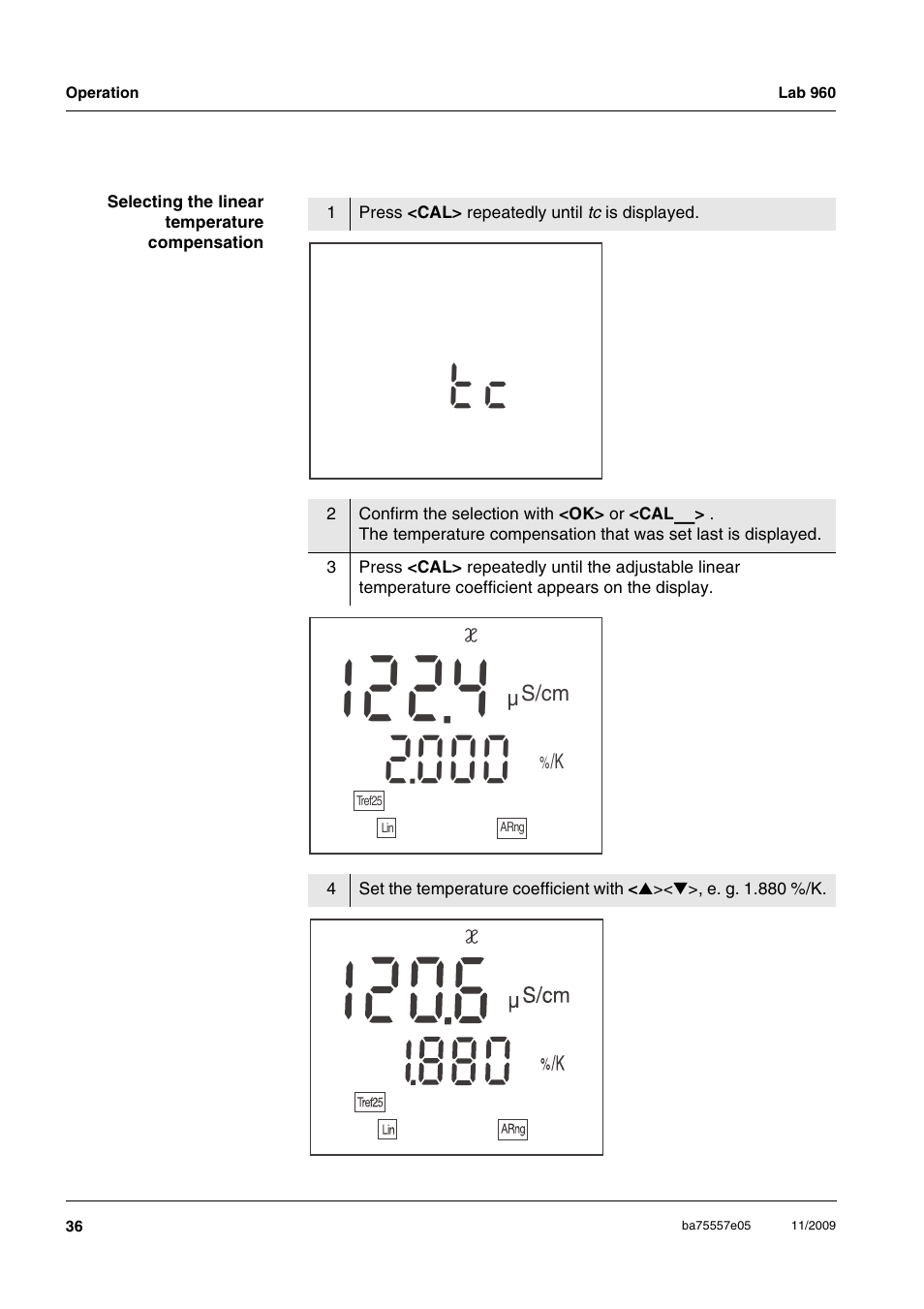 Xylem Lab 960 User Manual | Page 36 / 77