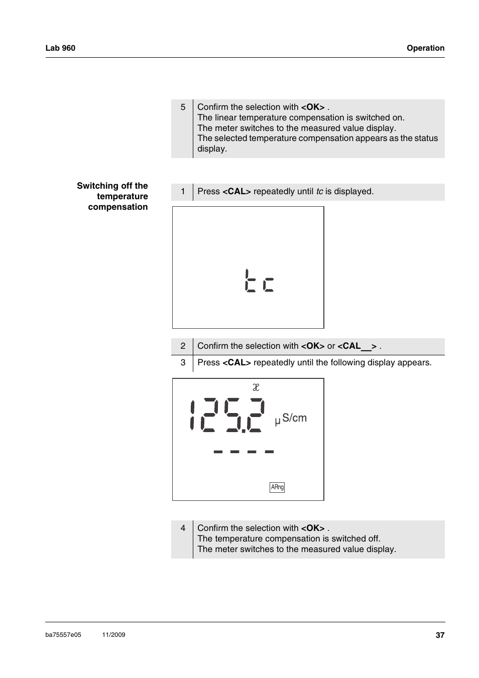 Xylem Lab 960 User Manual | Page 37 / 77