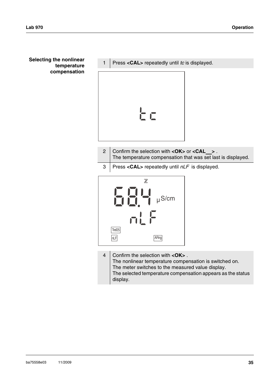 Ct f l n | Xylem Lab 970 User Manual | Page 35 / 71