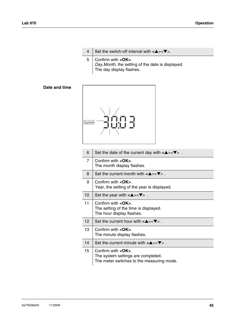 Xylem Lab 970 User Manual | Page 45 / 71