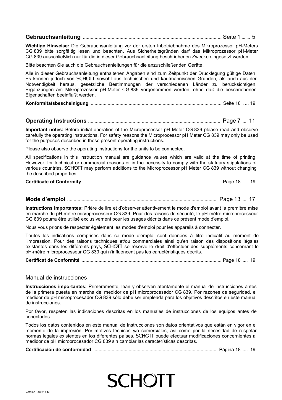 Xylem CG 839 User Manual | Page 2 / 8