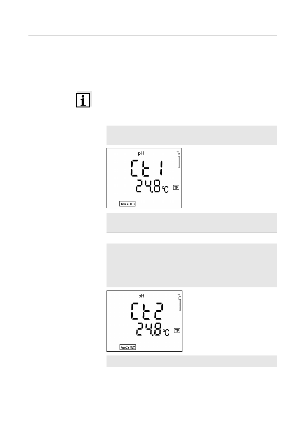 1 autocal tec | Xylem CG 842 User Manual | Page 26 / 44