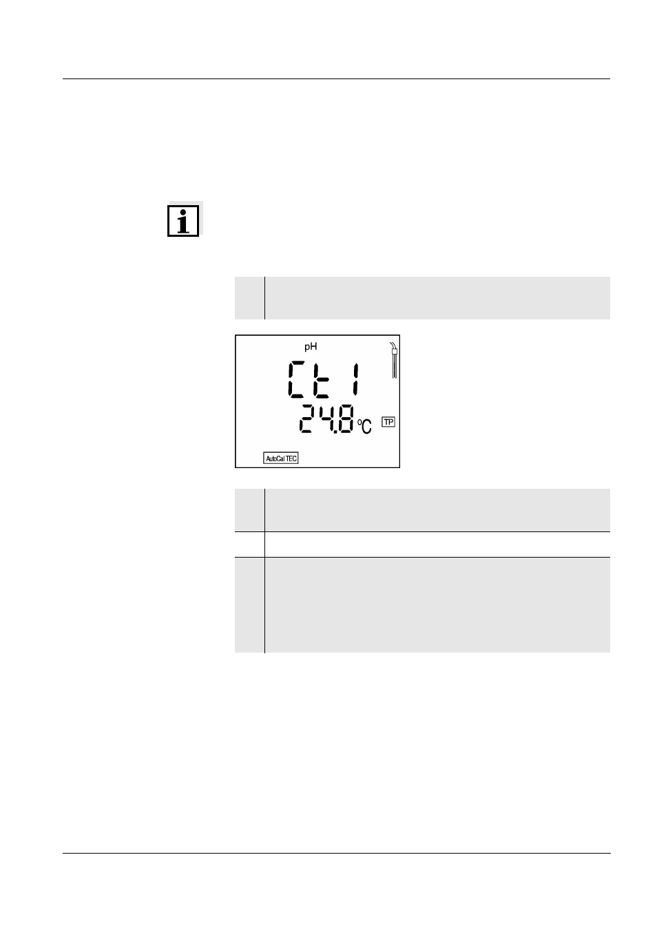 2 autocal tec | Xylem CG 843P User Manual | Page 31 / 72