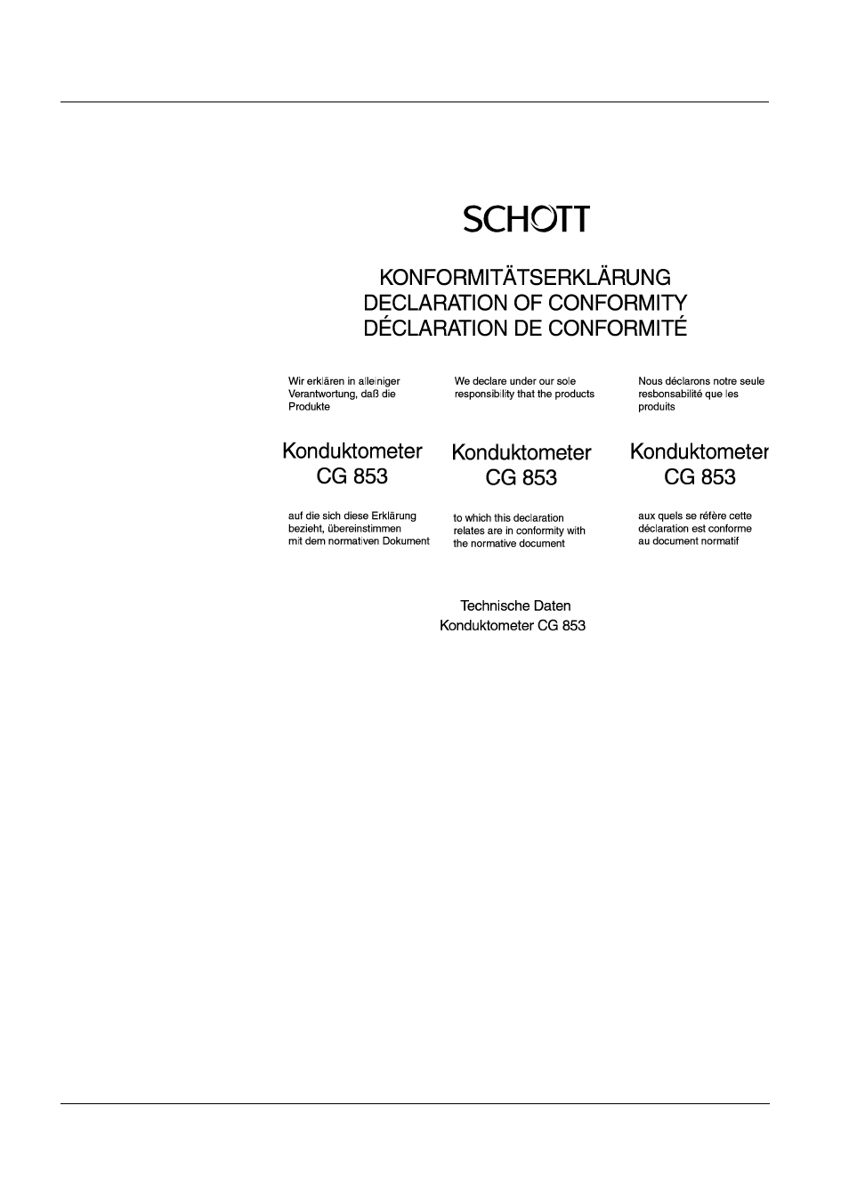 Xylem CG 853 User Manual | Page 8 / 74