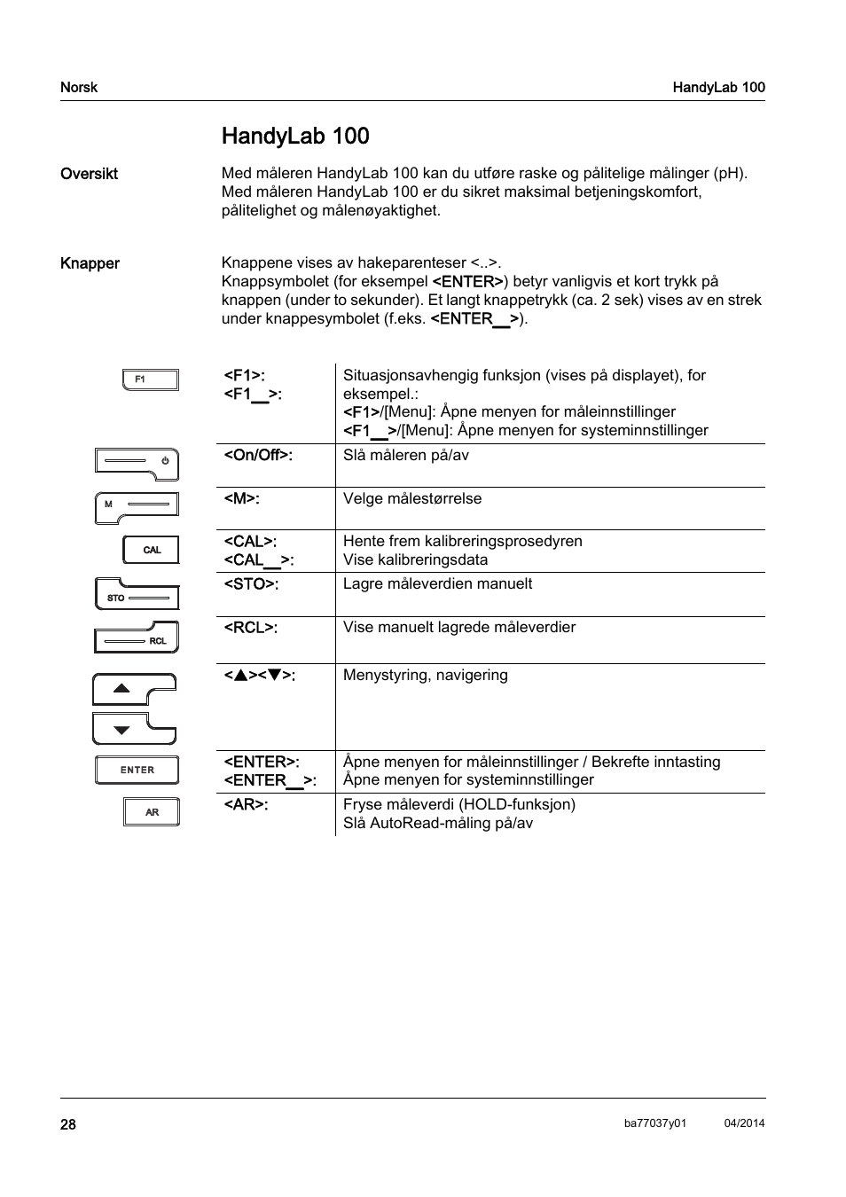 No norsk, Handylab 100 | Xylem HandyLab 100 QuickStart User Manual | Page 30 / 50