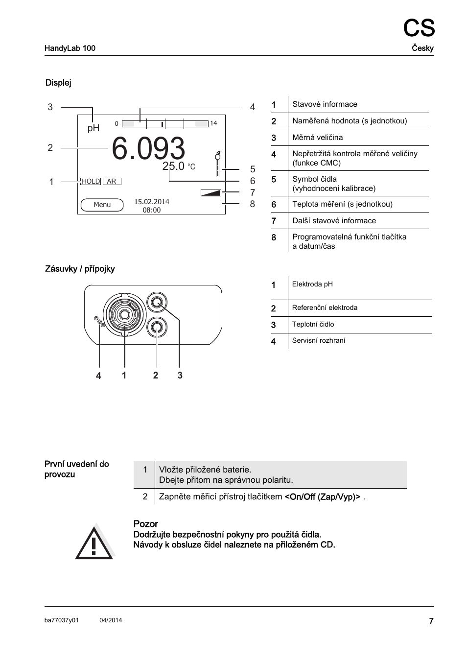 Xylem HandyLab 100 QuickStart User Manual | Page 9 / 50