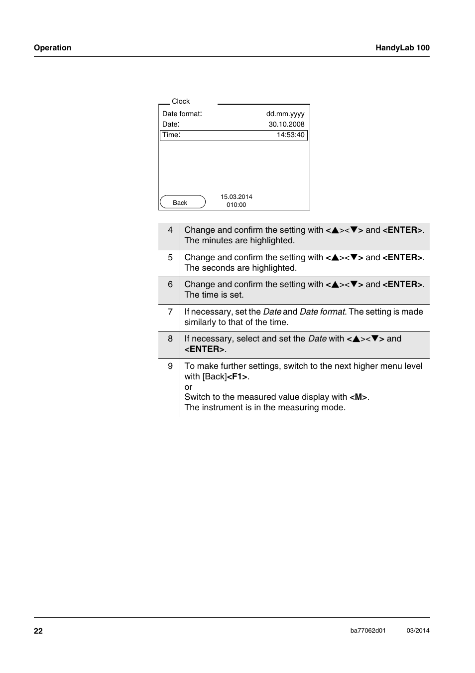 Xylem HandyLab 100 User Manual | Page 22 / 66