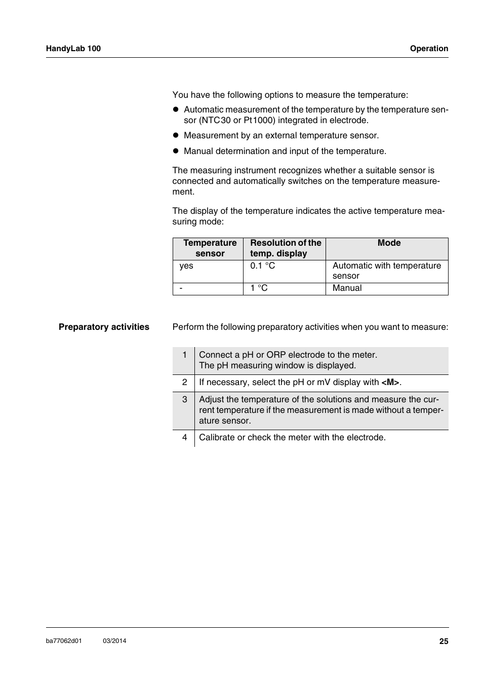 Xylem HandyLab 100 User Manual | Page 25 / 66