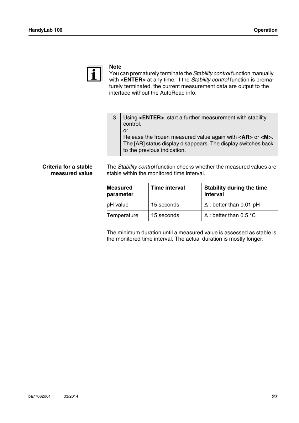 Xylem HandyLab 100 User Manual | Page 27 / 66