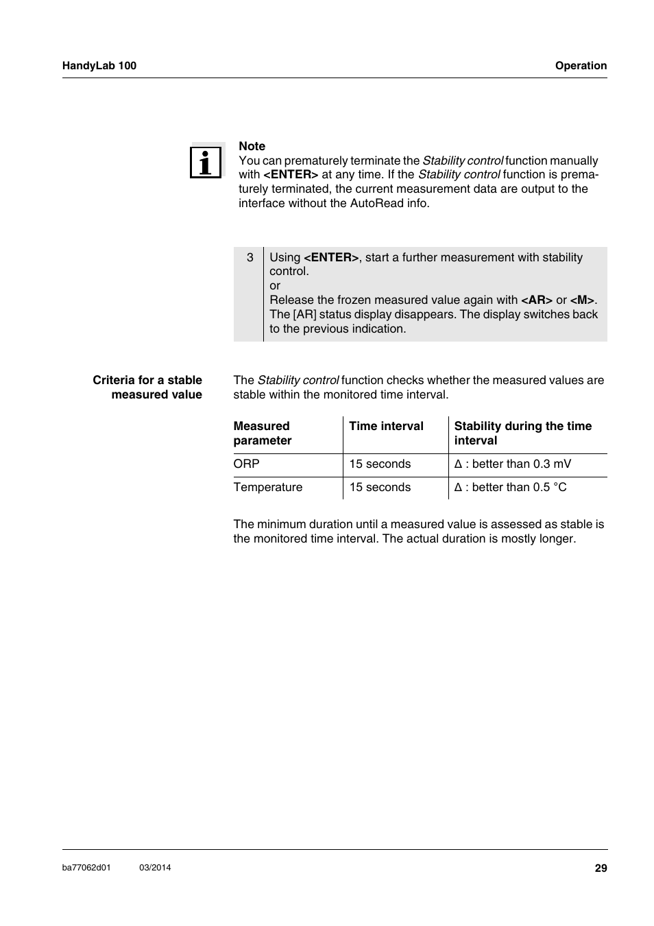 Xylem HandyLab 100 User Manual | Page 29 / 66