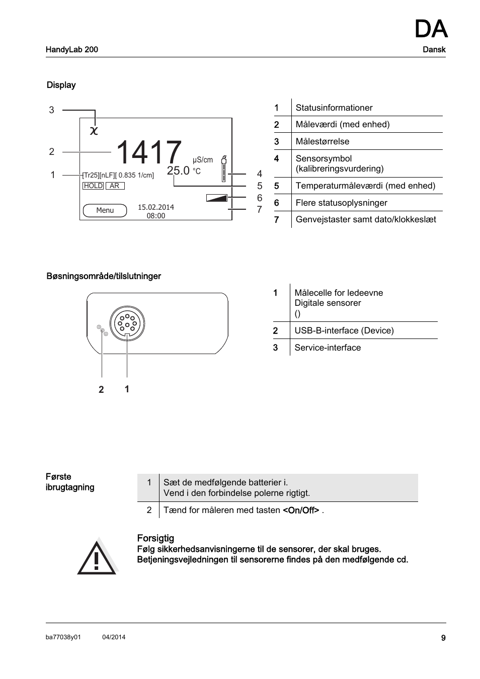 Xylem HandyLab 200 QuickStart User Manual | Page 11 / 50