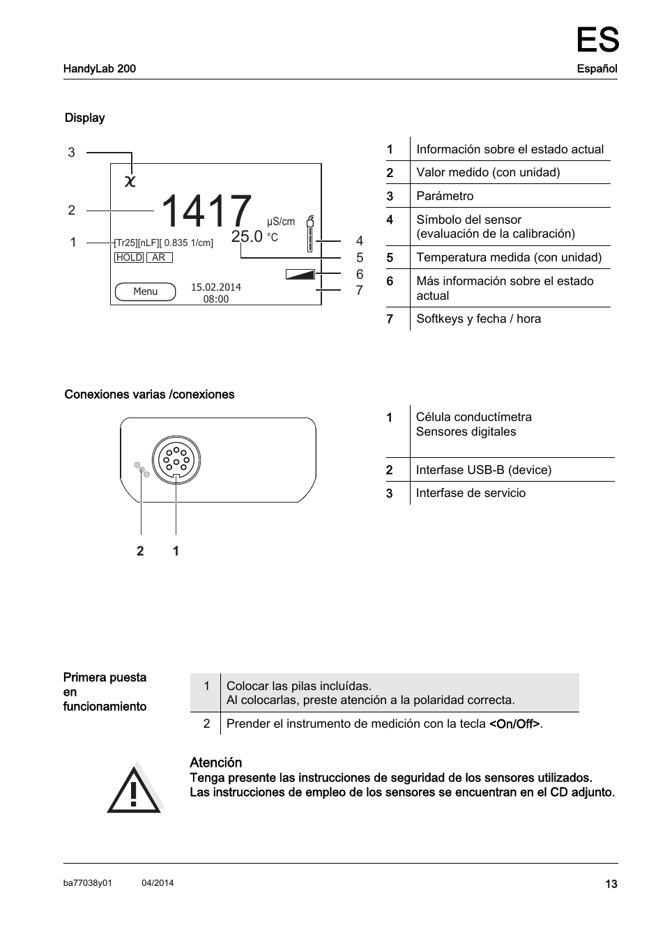 Xylem HandyLab 200 QuickStart User Manual | Page 15 / 50