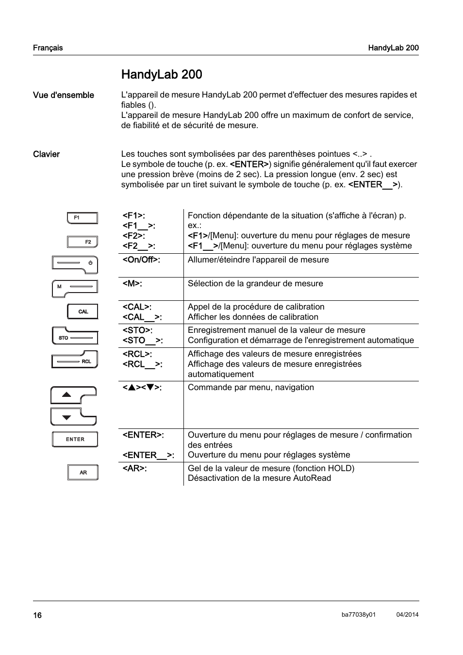 Fr français, Handylab 200 | Xylem HandyLab 200 QuickStart User Manual | Page 18 / 50