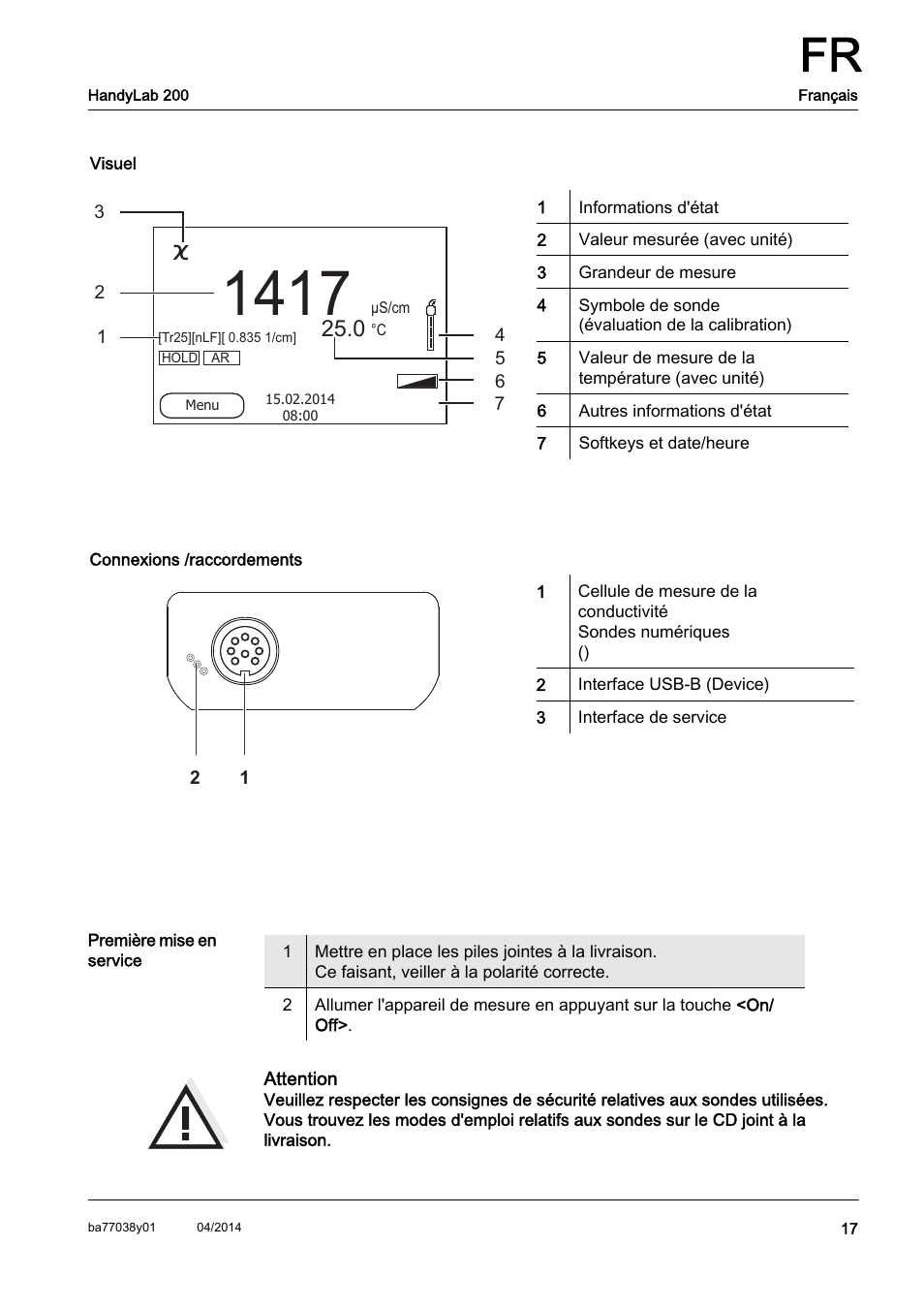 Xylem HandyLab 200 QuickStart User Manual | Page 19 / 50