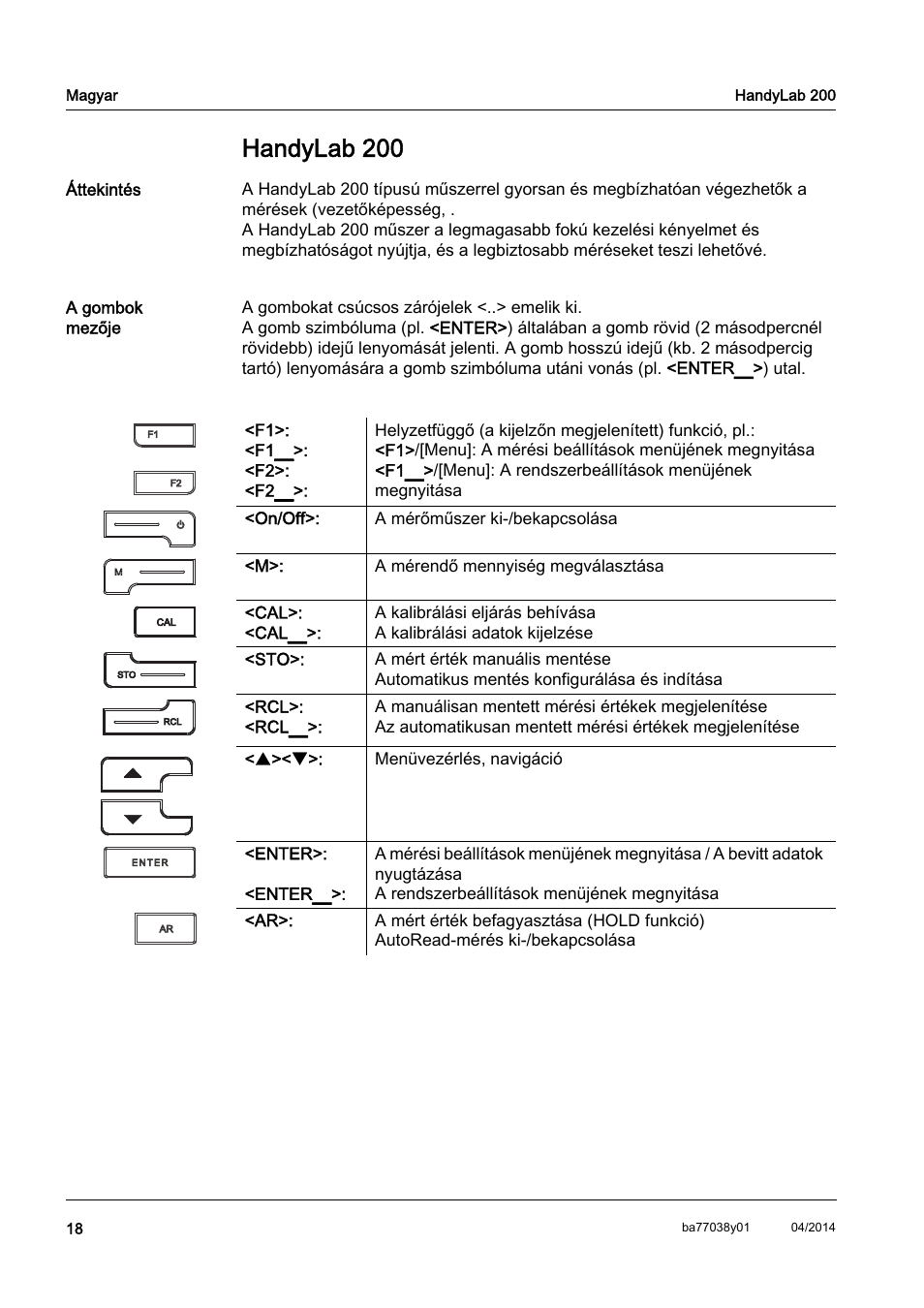 Hu magyar, Handylab 200 | Xylem HandyLab 200 QuickStart User Manual | Page 20 / 50