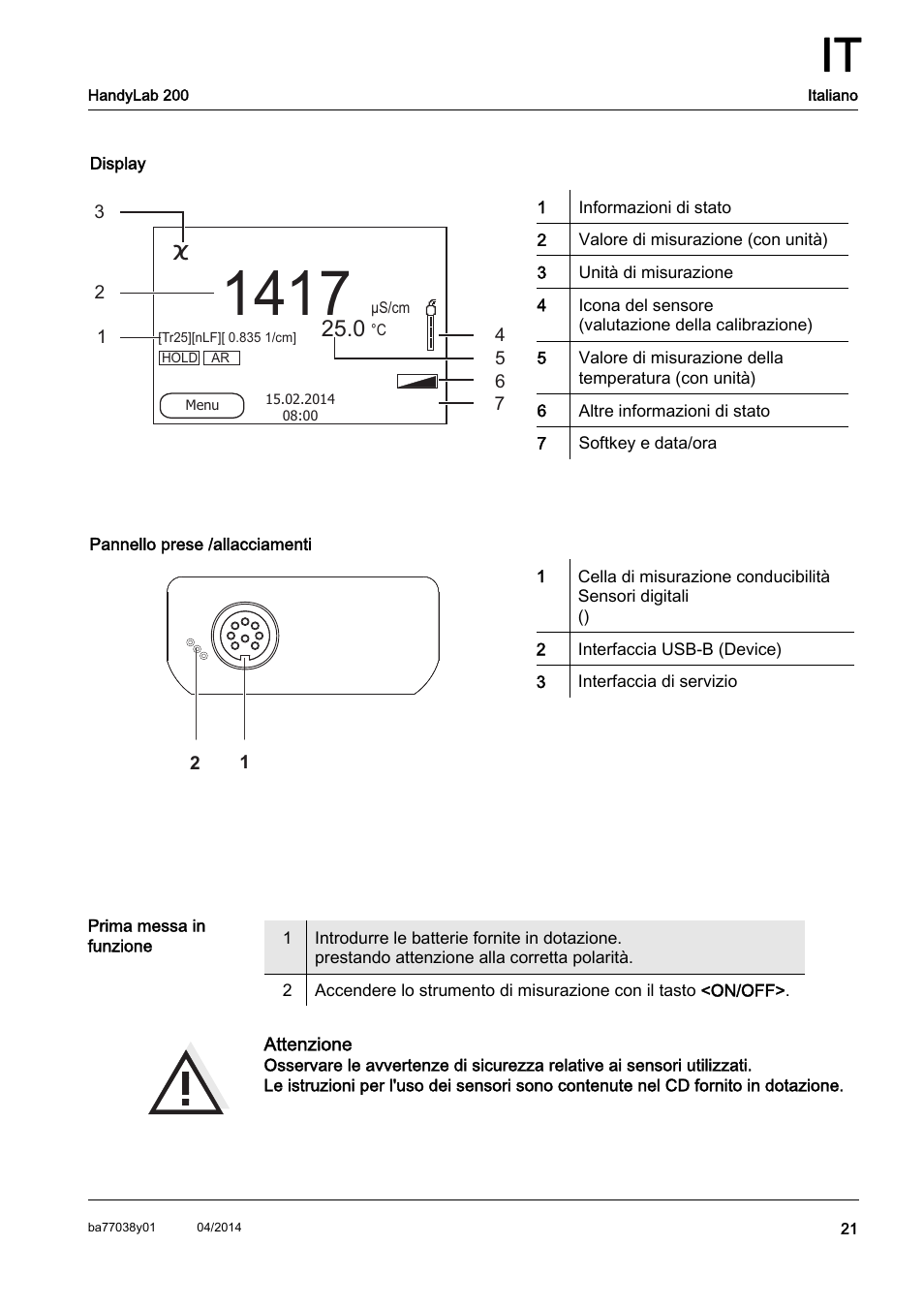 Xylem HandyLab 200 QuickStart User Manual | Page 23 / 50