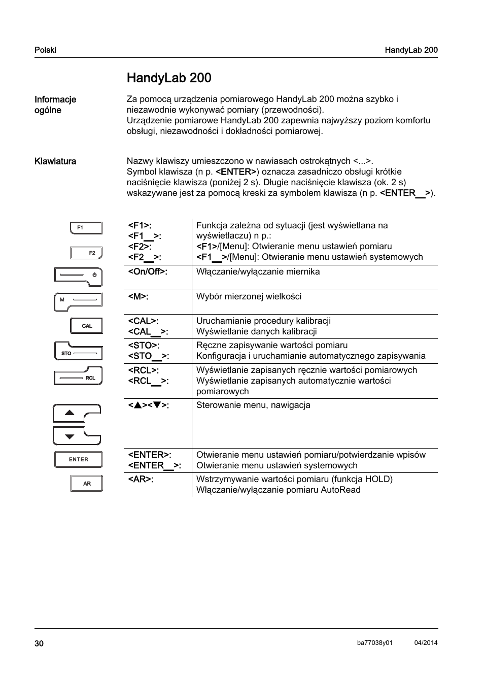 Pl polski, Handylab 200 | Xylem HandyLab 200 QuickStart User Manual | Page 32 / 50