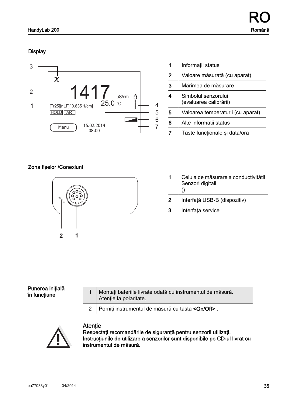 Xylem HandyLab 200 QuickStart User Manual | Page 37 / 50
