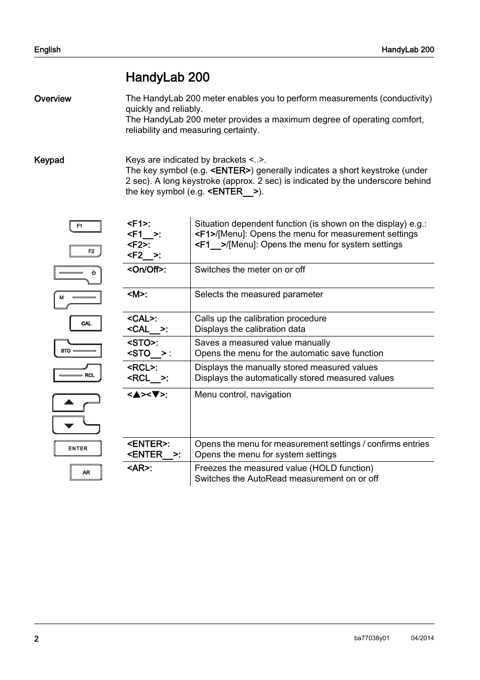 En english, Handylab 200 | Xylem HandyLab 200 QuickStart User Manual | Page 4 / 50