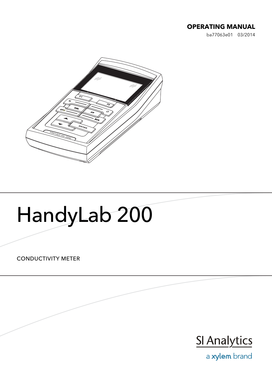 Xylem HandyLab 200 User Manual | 52 pages