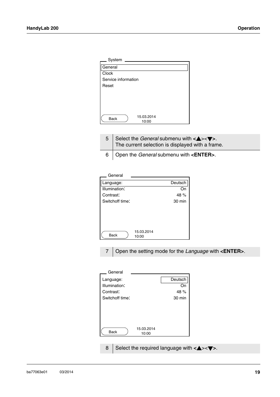 Xylem HandyLab 200 User Manual | Page 19 / 52