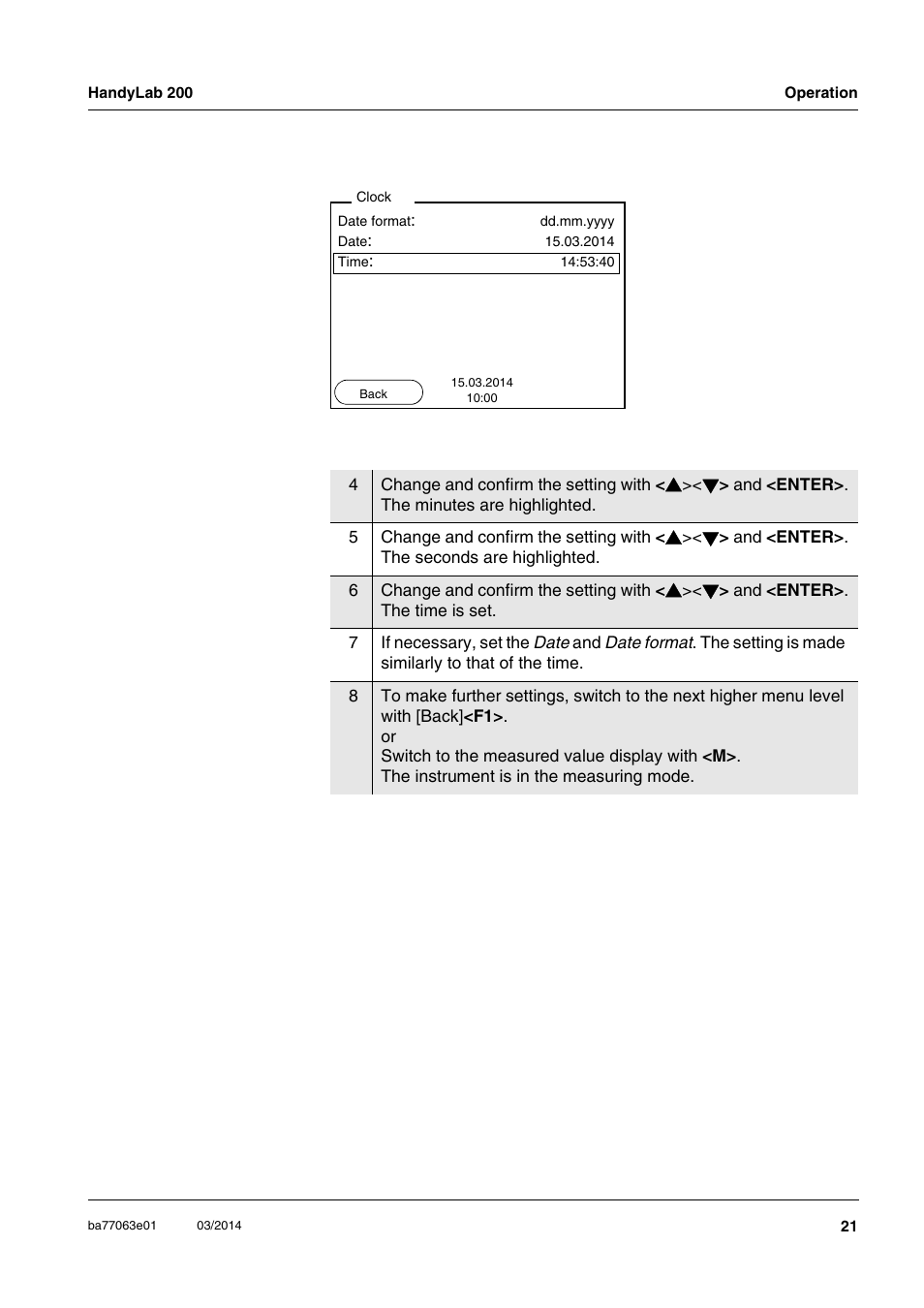 Xylem HandyLab 200 User Manual | Page 21 / 52