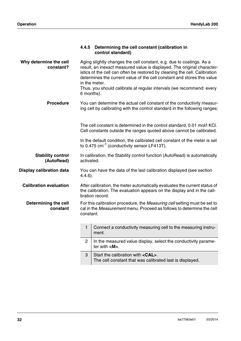 Xylem HandyLab 200 User Manual | Page 32 / 52