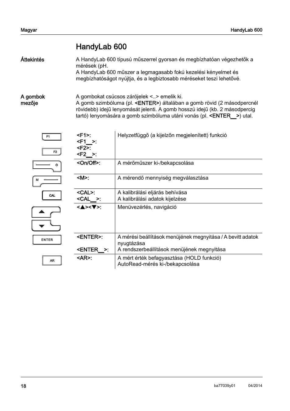 Hu magyar, Handylab 600 | Xylem HandyLab 600 QuickStart User Manual | Page 20 / 50