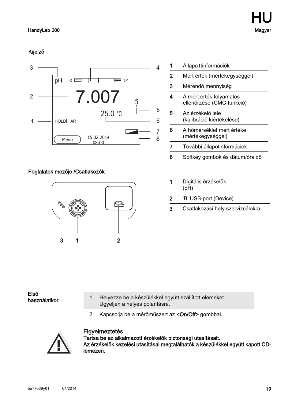 Xylem HandyLab 600 QuickStart User Manual | Page 21 / 50