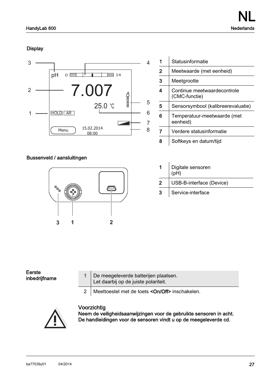 Xylem HandyLab 600 QuickStart User Manual | Page 29 / 50