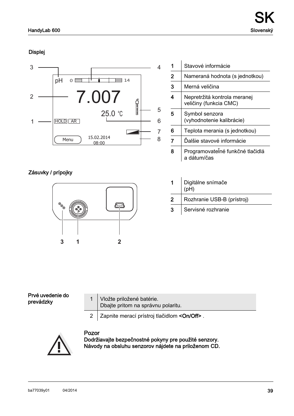 Xylem HandyLab 600 QuickStart User Manual | Page 41 / 50