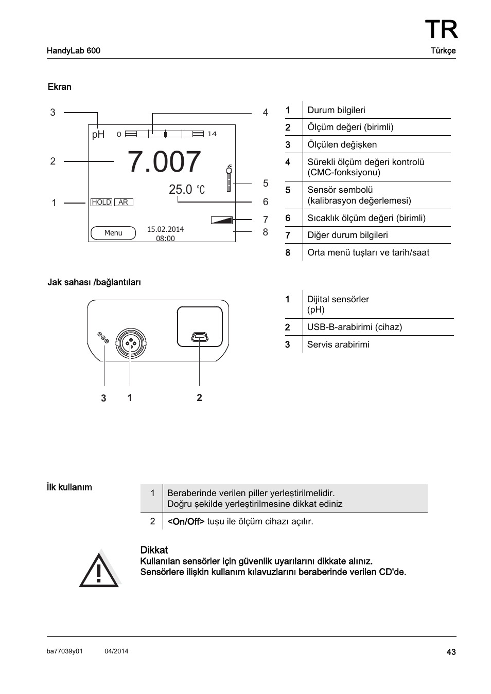 Xylem HandyLab 600 QuickStart User Manual | Page 45 / 50