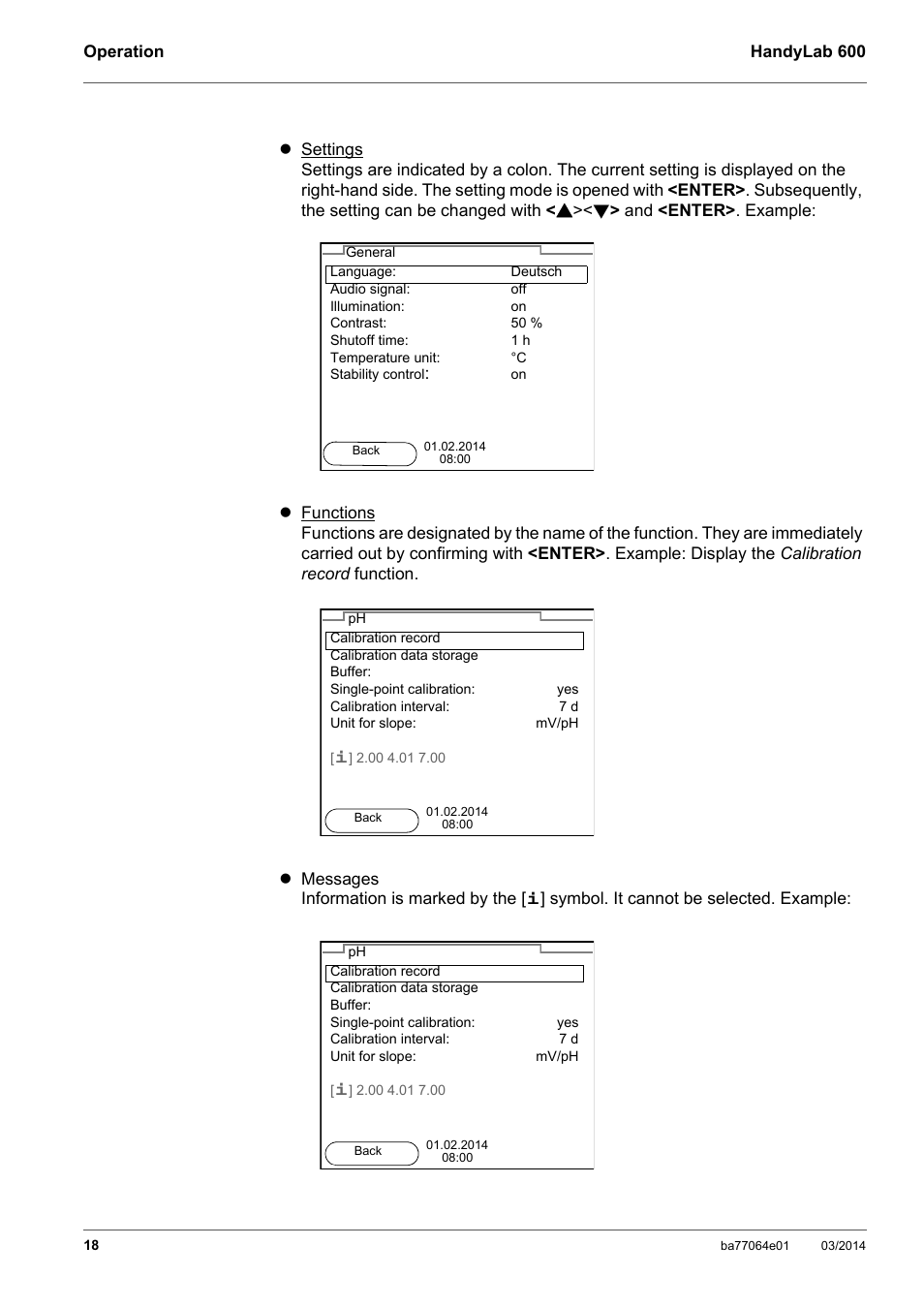 Xylem HandyLab 600 User Manual | Page 18 / 72