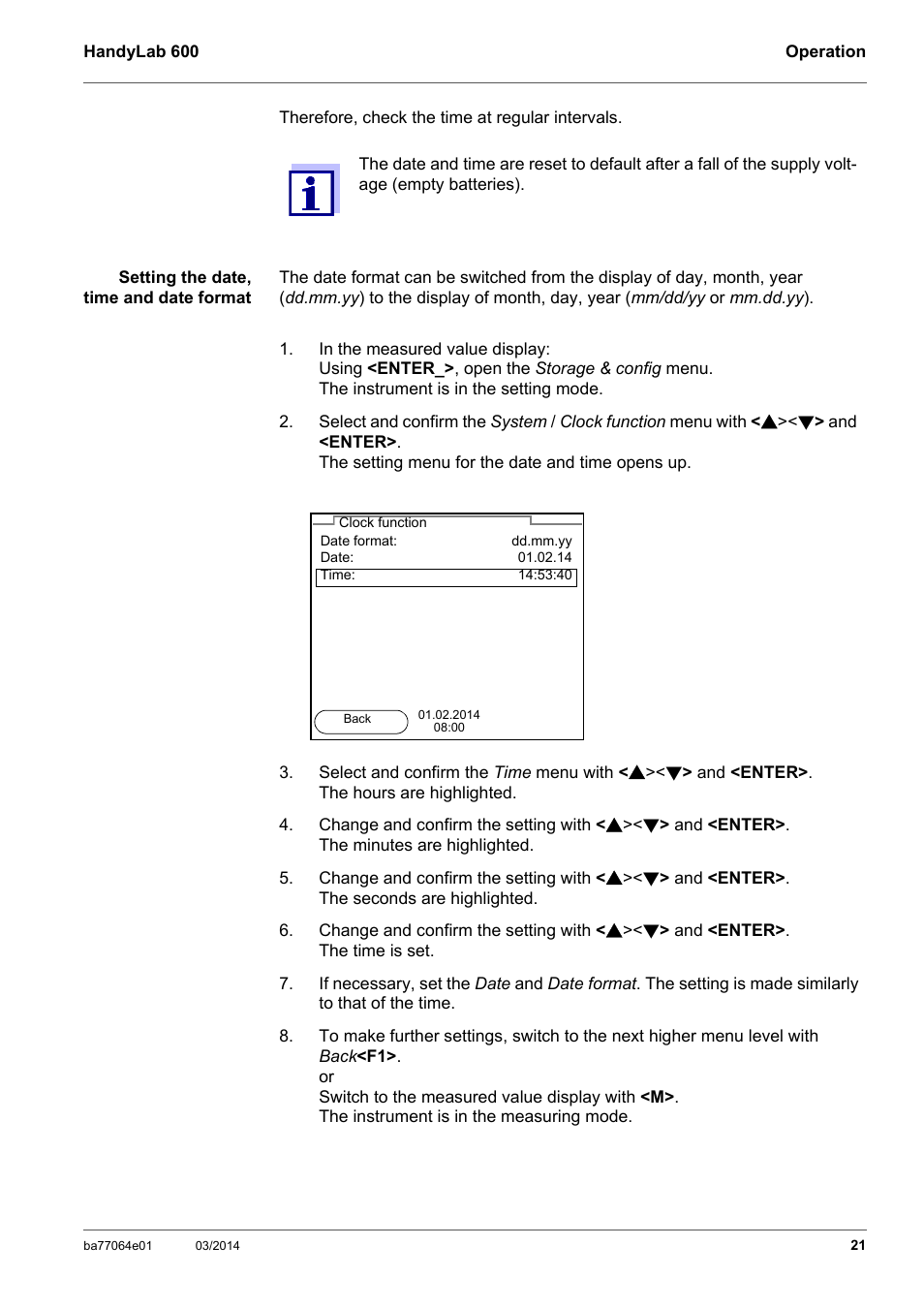 Xylem HandyLab 600 User Manual | Page 21 / 72