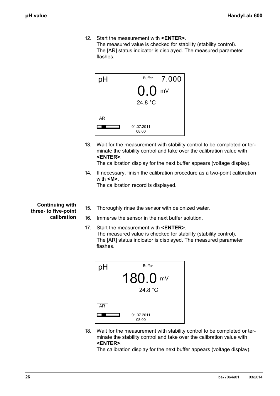 Xylem HandyLab 600 User Manual | Page 26 / 72