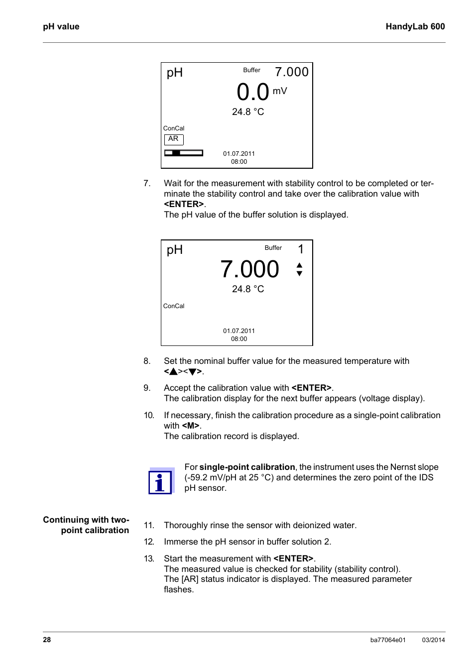 Xylem HandyLab 600 User Manual | Page 28 / 72