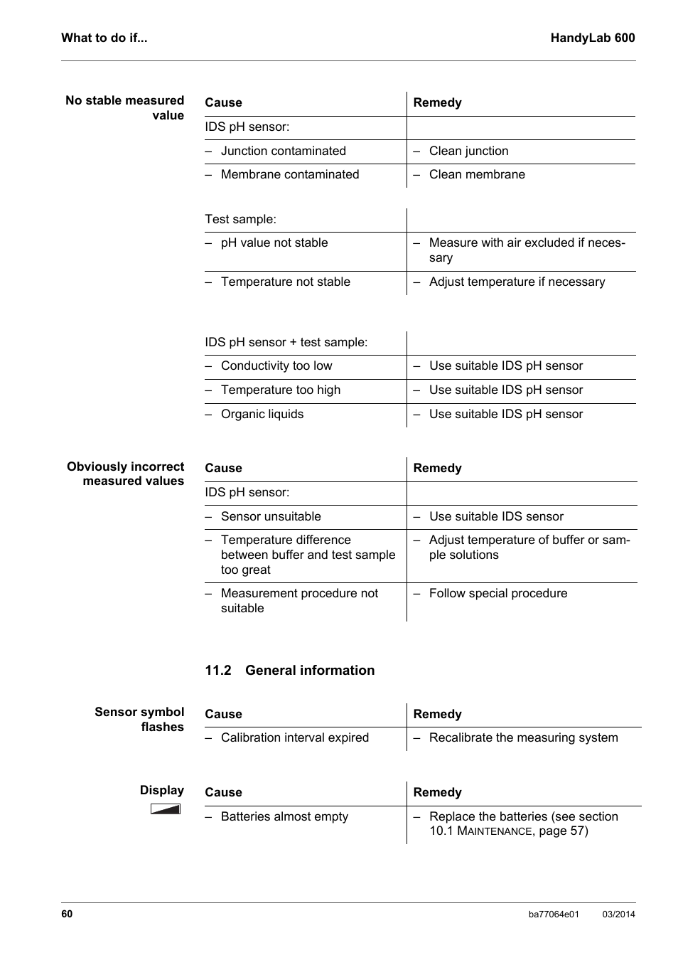 2 general information | Xylem HandyLab 600 User Manual | Page 60 / 72